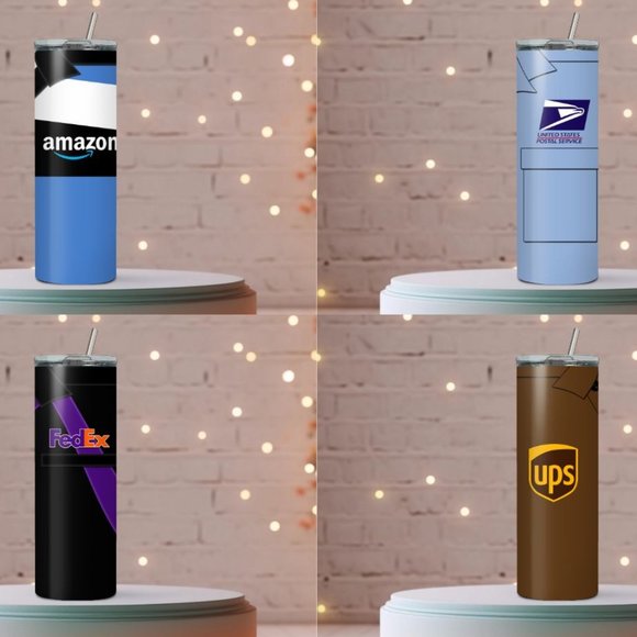 20 oz Delivery Man or Women Tumbler - Picture 1 of 8
